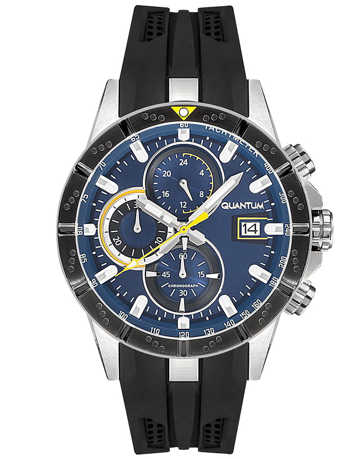 Buy QUANTUM Men's Chronograph Blue Dial Watch Online- HNG893.399